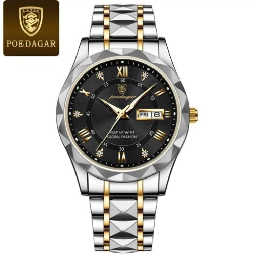 ساعت مچی مردانه اورجینال پودگاردو تقویم رنگ ثابت ضد ابpoedagar
