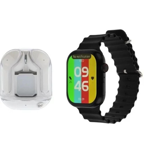 ساعت مچی هوشمند وسمی WS-X19UITRA3 همراه ایرپاد شیشه ای کیفیت عالی